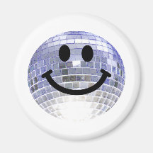 Smiley de boule de disco aimants