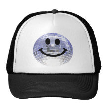 Smiley de boule de disco casquettes