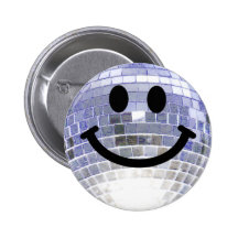 Smiley de boule de disco pin's