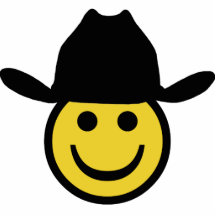 Smiley de cowboy photo en relief