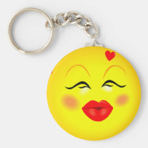 Smiley de fille de Kissy Porte-clefs