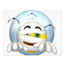 smiley de Halloween Faire-parts