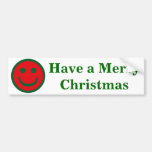 Smiley de Joyeux Noël Adhésif Pour Voiture