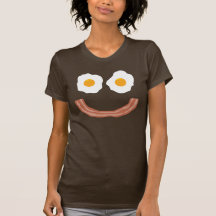 Smiley de lard d'oeufs t-shirt