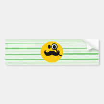 Smiley de monocle de moustache autocollant pour voiture