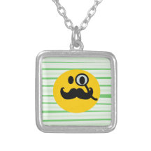 Smiley de monocle de moustache bijouterie personnalisée