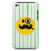 Smiley de monocle de moustache étuis iPod touch