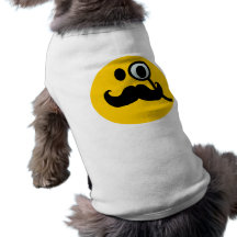 Smiley de monocle et de moustache (backgrnd person manteaux pour chien