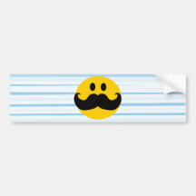 Smiley de moustache adhésifs pour voiture