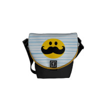 Smiley de moustache besaces