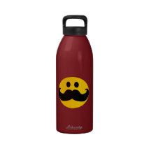 Smiley de moustache bouteille