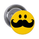 Smiley de moustache (couleur personnalisable d'arr badge