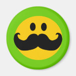 Smiley de moustache (couleur personnalisable d'arr magnets pour réfrigérateur