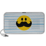 Smiley de moustache haut-parleur mp3