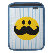 Smiley de moustache housses iPad
