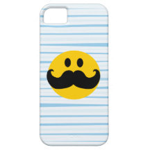 Smiley de moustache iPhone 5 case