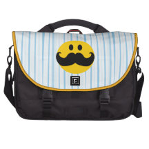 Smiley de moustache sac pour ordinateur portable