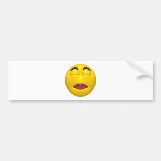 Smiley de sommeil autocollants pour voiture