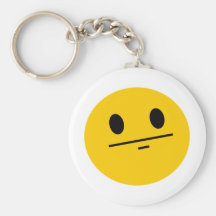 Smiley de visage de tisonnier porte-clef