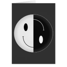 Smiley de Yin Yang Cartes De Vœux