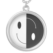 Smiley de Yin Yang Colliers Personnalisés