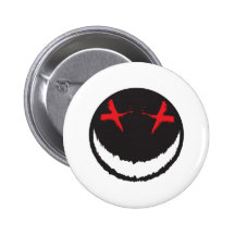 Smiley déplaisant badge