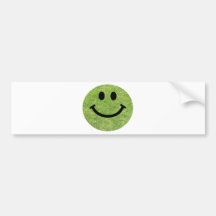 Smiley d'herbe autocollant pour voiture