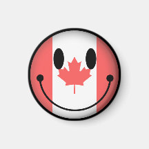 Smiley du Canada Aimant Pour Réfrigérateur