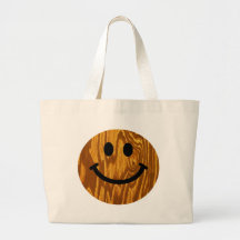 Smiley en bois sac