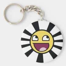 Smiley épique porte-clefs