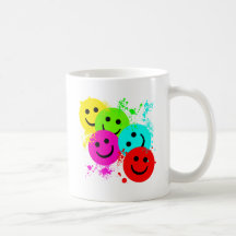 SMILEY ET ÉCLABOUSSURE DE PEINTURE MUG