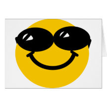Smiley frais de type cartes de vœux