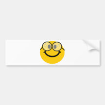 Smiley Geeky Adhésif Pour Voiture