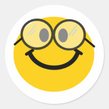Smiley Geeky Autocollants