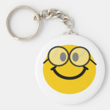 Smiley Geeky Porte-clé