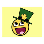 Smiley impressionnant irlandais carte postale
