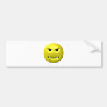 smiley jaune avec des crocs autocollants pour voiture