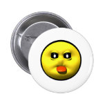 Smiley jaune collant le tounge badge avec épingle