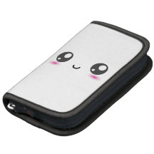 Smiley mignon de Kawaii - blanc Organiseur