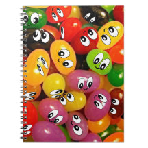 Smiley mignons de dragée à la gelée de sucre carnets