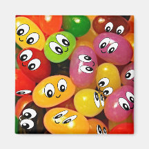 Smiley mignons de dragée à la gelée de sucre magnets