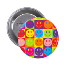 Smiley multicolores de bruit badge
