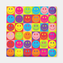 Smiley multicolores de bruit magnets pour réfrigérateur