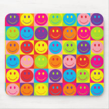 Smiley multicolores de bruit tapis de souris