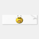 Smiley pleurant jaune adhésifs pour voiture