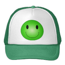 Smiley vert casquette de camionneur