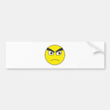 Smilie bougons grumpy smiley adhésifs pour voiture