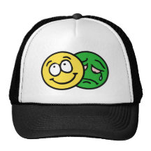 Smilie smiley théâtres comédie tragédie casquette de camionneur