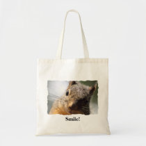 Smiling Squirrel Tote Bag sacs