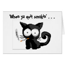 Smokin Kitty, quand le ya a stoppé le smokin… Carte De Vœux